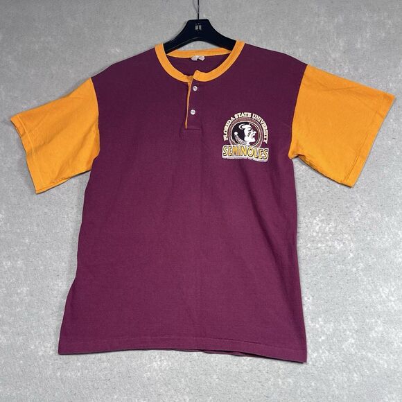 Vintage 90s Florida State Seminoles FSU Shirt Mens Medium Graphic Single Stitch